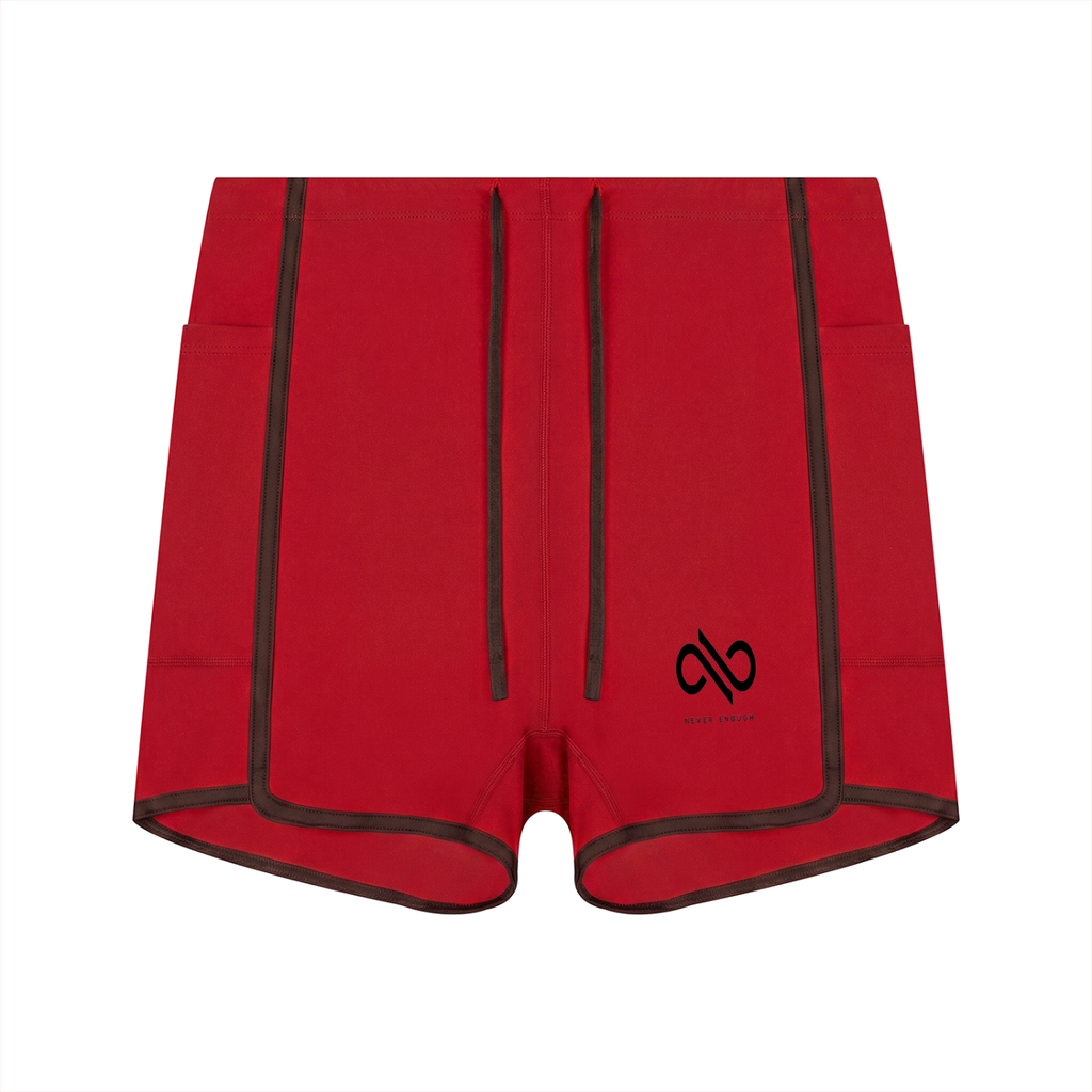 Women's High Rise Color Block Yoga Shorts
