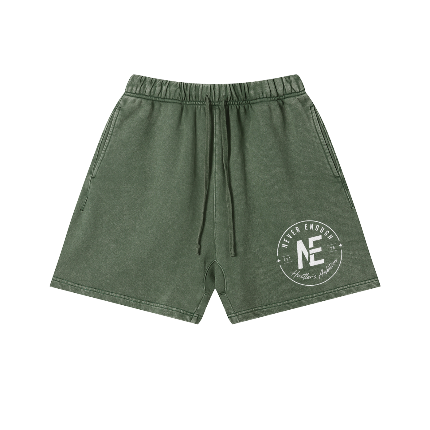 Unisex Vintage Wash Cotton Shorts