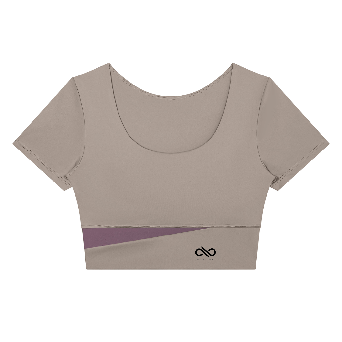 Women's Panelled Crop Yoga T-Shirt