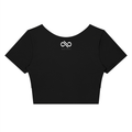 Women's Panelled Crop Yoga T-Shirt